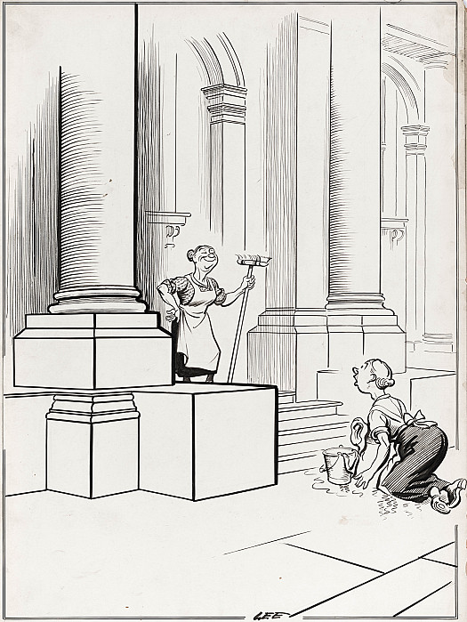 Foreign Office'Urry Up with Them Steps, Mrs Wackerbath... We're All Off to Geneva Again In the Morning