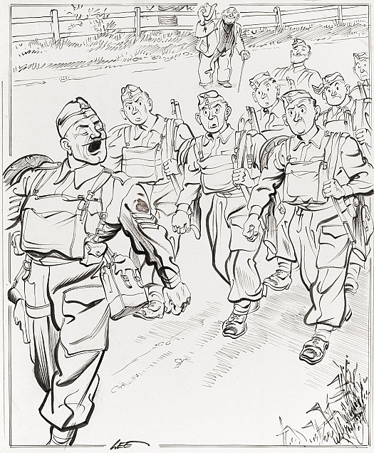 Thoughtful Sergeant... and as it's Eastertime, My Lads, You Can Call this a Ten Mile Hike Instead of a Ten Mile Route March