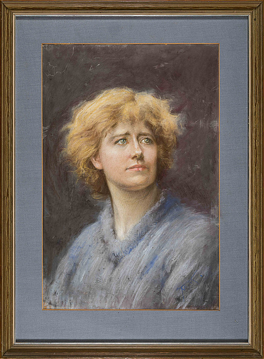 Portrait of a blonde figure
