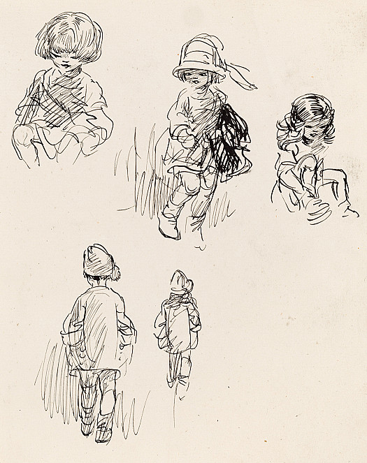 The Sun Hat and Sketches of Children