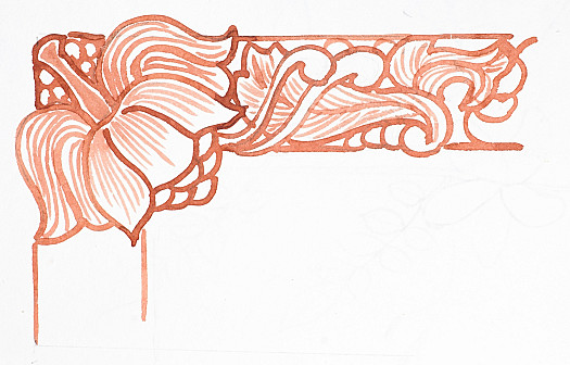 Ornate Floral Corner Design