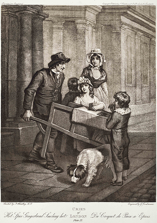 Hot Spice Gingerbread Smoking HotCries of London, Plate 12