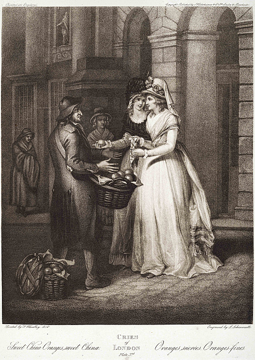 Sweet China Oranges, Sweet ChinaCries of London, Plate 3