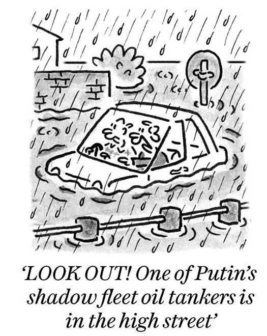LOOK OUT! One of Putin's shadow fleet oil tankers is in the high street