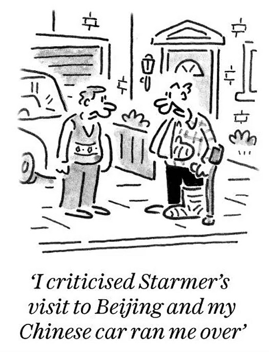 I criticised Starmer's visit to Beijing and my Chinese car ran me over