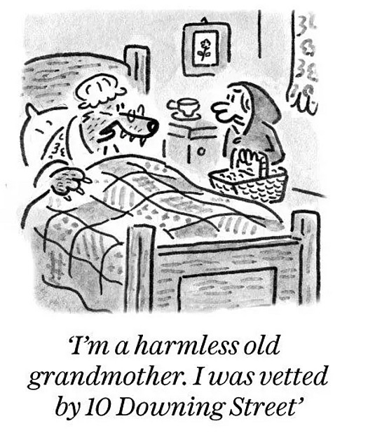 I'm a harmless old grandmother. I was vetted by 10 Downing Street