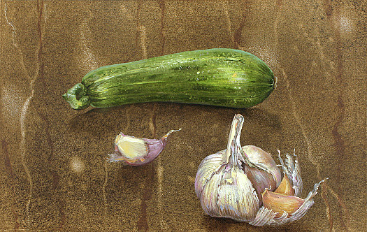 Courgette and Garlic