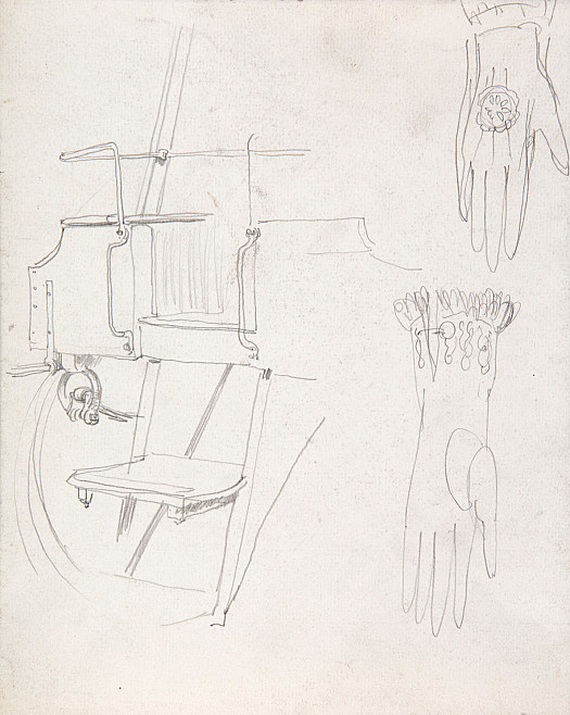 Carriage Steps and Two Gloves