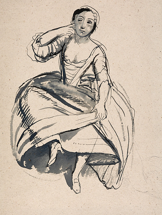 Woman Dancing, an Eighteenth-Century Figure