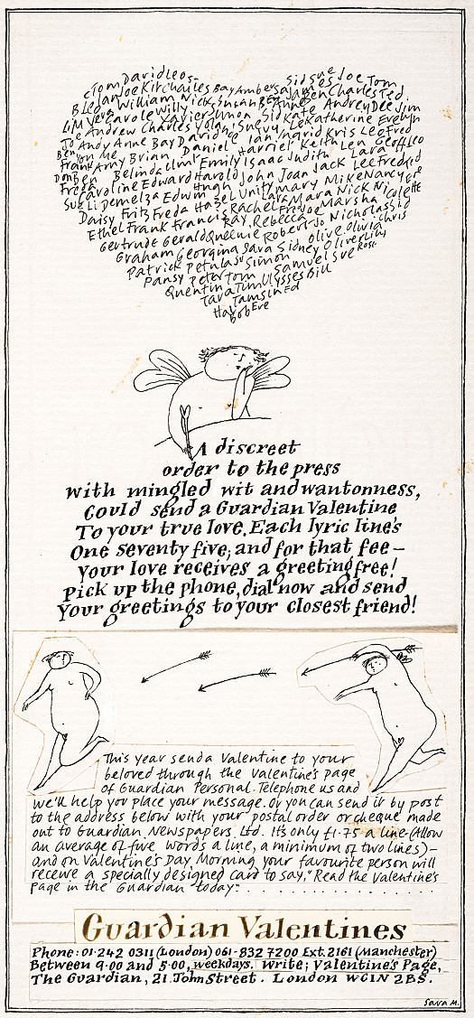 A discreet order to the press with mingled wit and wontonness