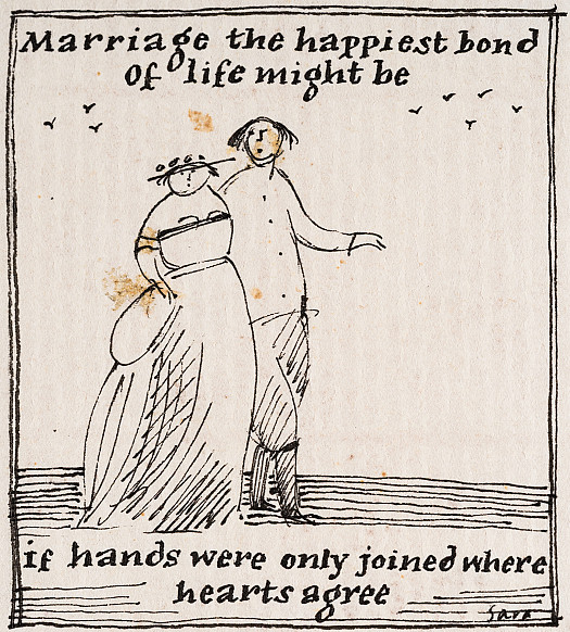 Marriage the happiest bond of life might be if hands were only joined where hearts agree
