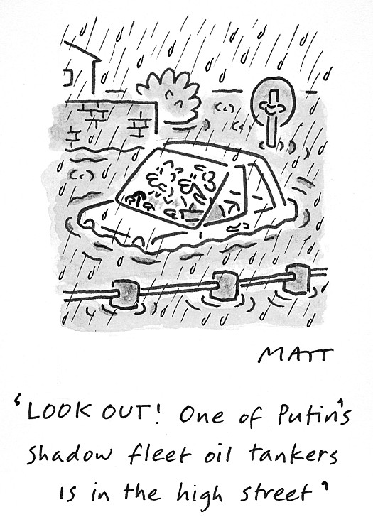 LOOK OUT! One of Putin's shadow fleet oil tankers is in the high street