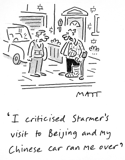 I criticised Starmer's visit to Beijing and my Chinese car ran me over