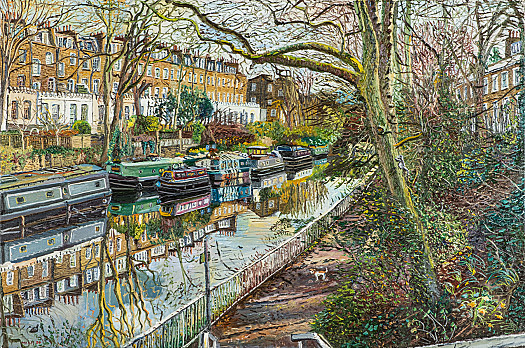 February at the Regent's CanalBack of Noel Road and Vincent Terrace