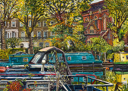 Regent's Canal, from Blomfield Road, Maida Vale