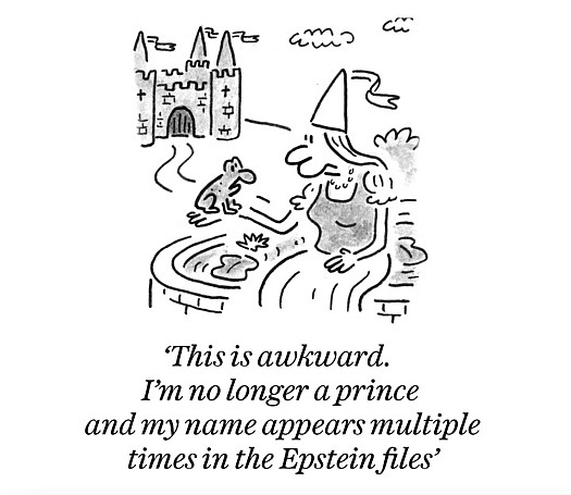 This is awkward. I'm no longer a prince and my name appears multiple times in the Epstein files