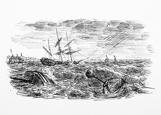 Contrary winds in Yarmouth roads and a fearful storm