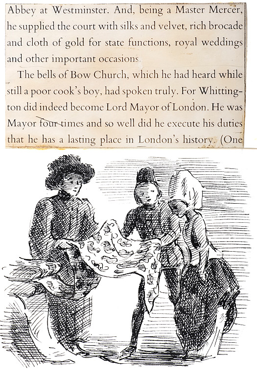 Being a Master Mercer, he supplied the court with silks and velvet, rich brocade and cloth of gold for state functions, royal weddings and other important occasions