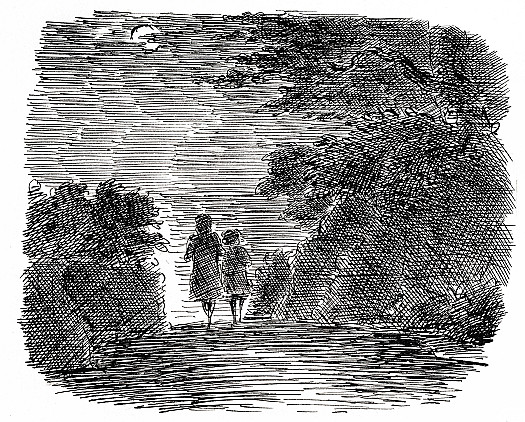 It was terribly dark on the road