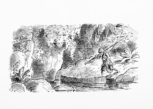 Crusoe at length fetches back his boat