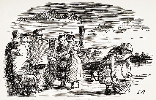 At this hour there is still nobody about. Only on the quai beside the Rh&ocirc;ne is there a bustling of activity. The steamer that makes the trip to the Camargue is getting up steam ready for its departure.