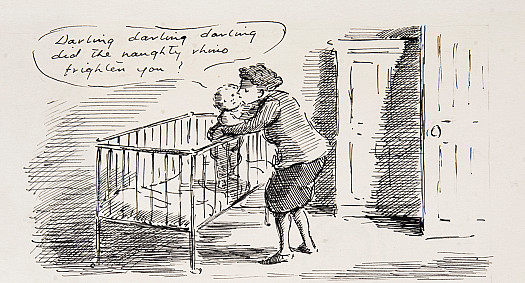 Mrs Effingham-Jones picked up the baby and hugged it and cried over it