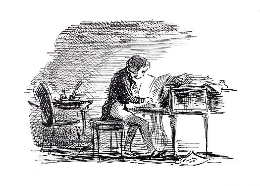 Tchaikovsky. When at the piano he forgot his mother had gone