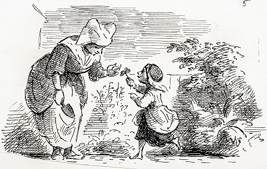 One day a Cottager's child, whose name was Christie, went into the meadows beyond her Mother's garden and picked a flower