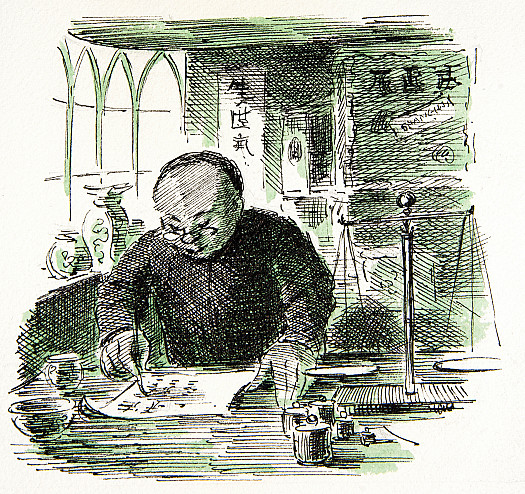 Li-Chung, a Bond Street Tea-Man with Meek Eyes,Performed the Service, Showing No Surprise