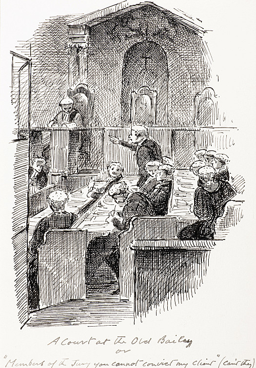 A Court at the Old Baileyor 'Members of the Jury, you can't convict my client' (can't they!)