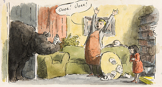 Mrs Effingham-Jones cried, 'Ooee! Ooee! It's eaten the baby, and fell on the floor in a deadly faint (II)