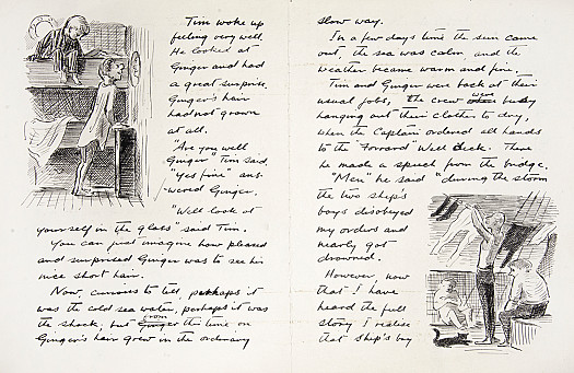 You can imagine how pleased and surprised Ginger was to see his nice short hair