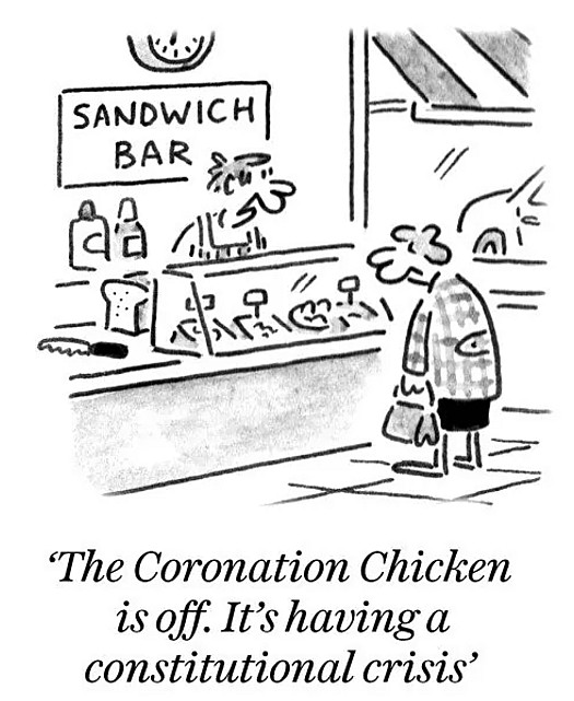 The Coronation Chicken is off. It's having a Constitutional crisis