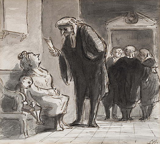 Barrister and his clients