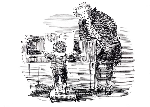 Beethoven. The first music lesson