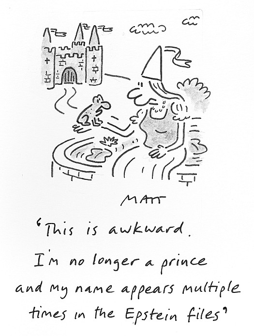 This is awkward. I'm no longer a prince and my name appears multiple times in the Epstein files