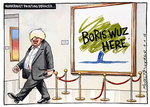 Modernist Painting Defaced