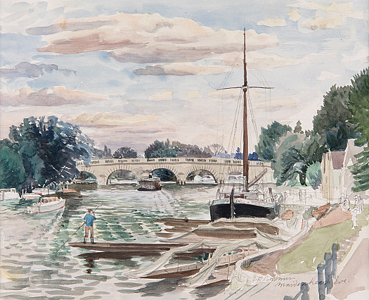 Study for 'Evening, Maidenhead'