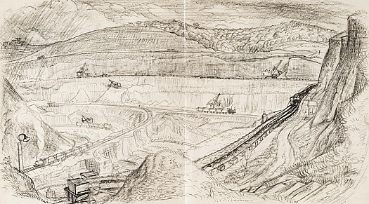 Swanscombe Quarry Drawing Showing M&amp;C Conveyor Belt