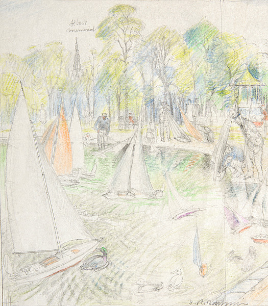 Model Yachts, 'Round' Pond (Competition Day) Kensington Gardens