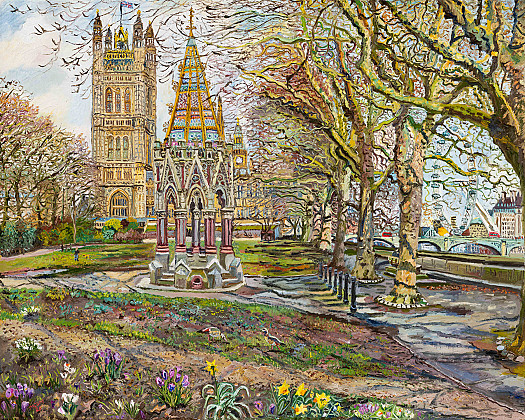 Victoria Tower Gardens, February Sunshine