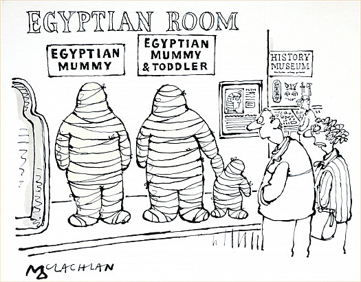 Egyptian Mummy and Toddler