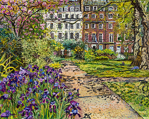 Irises, St James's Square, April
