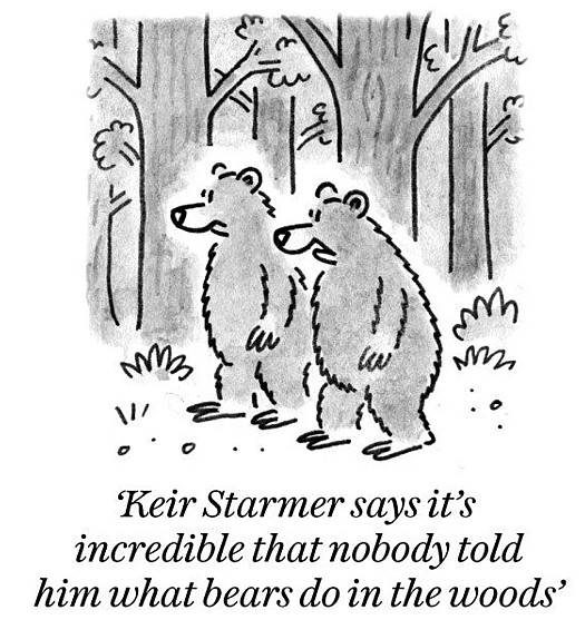 Keir Starmer says it's incredible that nobody told him what bears do in the woods