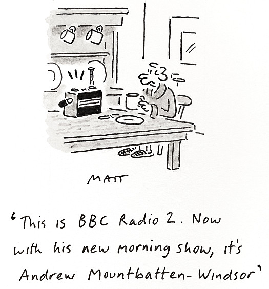 This is BBC Radio 2. Now with his new morning show,it's Andrew Mountbatten-Windsor
