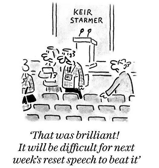That was brilliant! It will be difficult for next week's reset speech to beat it