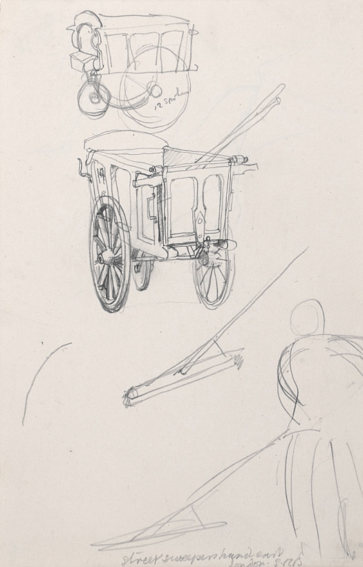 Street Sweepers Hand Cart, London