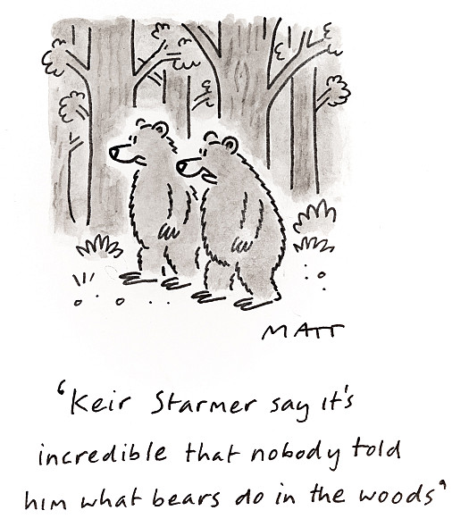 Keir Starmer says it's incredible that nobody told him what bears do in the woods