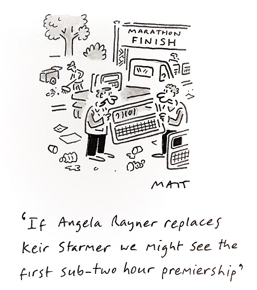 If Angela Rayner replaces Keir Starmer we might see the first sub-two hour premiership