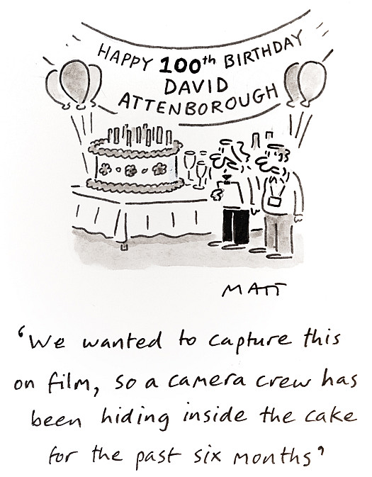 We wanted to capture this on film, so a camera crew has been hiding inside the cake for the past six months